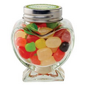 Glass Heart Jar - Assorted Jelly Beans